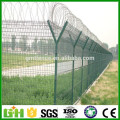 GM triangle bending welded airport fence with Y post, pvc coated airport fence